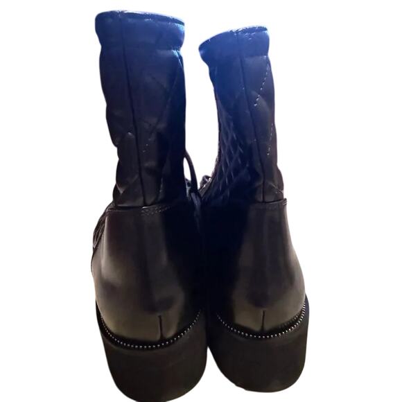 Ron White Tiffany Combat Boot in Onyx, Size EU 41 / US 10 New with Tag MSRP $645 - Picture 7 of 13